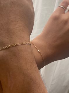 Permanent Couples Bracelets, His And Hers Permanent Bracelet, Permanent Jewelry For Couples, Permenant Bracelets, Permanent Jewelry Couple, Matching Permanent Bracelet, Matching Bracelets Gold, Couple Permanent Bracelet, Matching Gold Bracelets