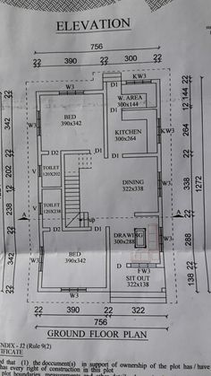 the floor plan for an apartment building is shown in black and white, as well as blueprints