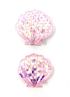 Pink Sparkly Sequin Shell Hair Clips (set of 2) Perfect for parties and special occasions or just everyday! would compliment a mermaid dressing up outfit or Aerial costume  Diameter of shell approx 4.5cm As this item is handmade, if a specific colour combination is required, please send us a message and we will let you know if we can fulfil your requirements Shell Hair Clips, Shell Mermaid, Aerial Costume, Heart Headband, Hair Accessories Set, Pink Sparkly, Dress Up Outfits, Chiffon Flowers, Glitter Hair