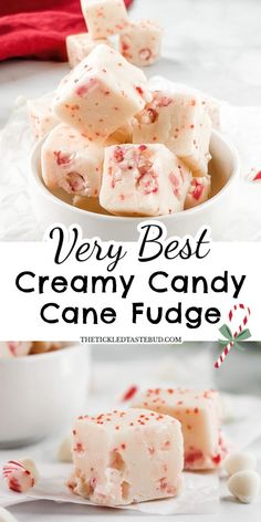 very best creamy candy cane fudge recipe