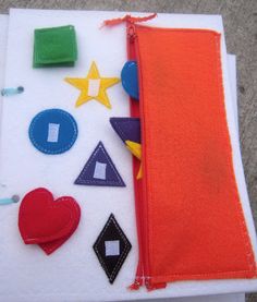 a close up of a piece of cloth with buttons and other items attached to it