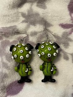 handmade from figures I got from spencers Dog Earrings, Knoxville Tn, Wedding Basket, Jewelry Earrings Dangle, Etsy Earrings, Dangle Drop Earrings, Dangle Earrings, Figurines, Accessory Gift