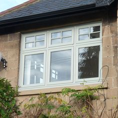 an image of a window in the side of a building