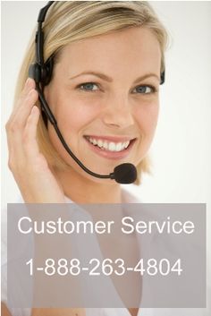 a woman wearing a headset with the words customer service above her head and smiling