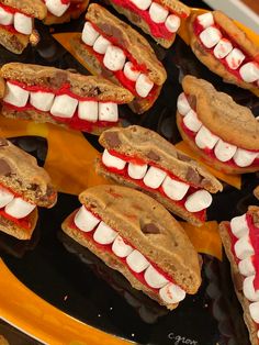 there are many desserts made to look like teeth