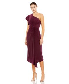 in stock Fall Formal Wedding, Plum Cocktail Dress, Chic Cocktail Dress, Midi Party Dress, Dress Guide, Western Chic, Daytime Dresses, Midi Cocktail Dress, Bride Clothes