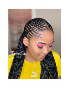 Hair Styles For School, Styles For School, Hairstyle And Makeup, Ghana Braids Hairstyles, Two Braid Hairstyles, Cool Braid Hairstyles, Box Braids Styling, Cool Braids