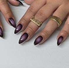 Purple Chrome Nails, Rave Nails, Dark Purple Nails, Plum Nails, Aura Nails, Aurora Nails, Nail Shimmer, Glow Nails, Classic Nails