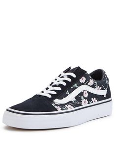 Vans Old Skool Floral Plimsolls | isme.com Slingback Chanel, Espadrilles Chanel, Shoes Illustration, Vans Sneakers, Dream Shoes, Clarks Shoes, Spring Shoes, Vans Old Skool