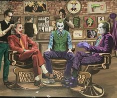 the jokers are getting their hair done