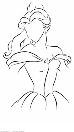 the princess from disney's sleeping beauty is shown in black and white, as well as