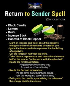 Protective Spells, Return To Sender Spell, Revenge Spells, Good Luck Spells, Return To Sender, Herbal Magic For Wiccans, Cleansing Spray