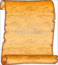 an old parchment paper scroll with the edges torn off stock photo image 519782