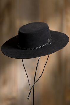 With all the flair of a Spanish flat top gaucho, this classic profile makes a striking presentation. Free shipping + returns. Mens Hat Store, Spanish Hat, Goth Cowboy, Alta California, Marching Bands, Classic Profile, Guys Fashion, Mens Beanie Hats, Man Outfit