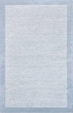 an area rug with light blue and white colors