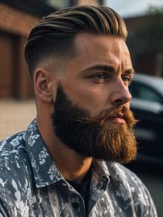 51 Dynamic Faded Beard Haircut Styles for the Modern Man – badjeremy.com Mens Beard Styles Short, Faded Beard, Modern Beard Styles, Popular Beard Styles, New Beard Style, Latest Beard Styles, Faded Beard Styles, Stylish Beards, Long Beard Styles