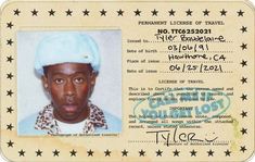 this is an id card for a man who has been taken from the jail cell