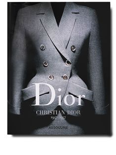 Black and grey paper Dior by Christian Dior book from Assouline featuring 504 pages, 400 illustrations, english language and a hard cover. House Of Dior, Assouline Books, Madame Gres, Dior Book, Cristóbal Balenciaga, Dresses 2013, Azzedine Alaia, Dior Haute Couture, British Actresses