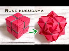 an origami cube with the same size as it appears