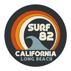 the logo for surf 82 in california