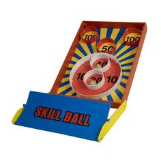 an image of a game that is in the shape of a skill ball machine with numbers on it