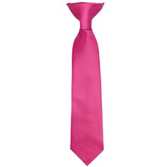 This boys' fuchsia clip-on tie is pre-tied and easy to use. It's made from durable and heavyweight woven material with slight ribbing. Choose from an 11-inch or 14-inch length for boys 2 to 10-years old. The clip on the tie simply attaches to the top of the boy's shirt, without any material around the neck. Matching adult sizes available for purchase. We recommend this shade for a bold and bright dark pink. See it in person by requesting a free color swatch. Sizing The length of our boys' pre-ti Halloween Outfit, Pink Tie, Pink Ties, Color Swatch, Tie Knots, Boys Shirts, Free Coloring, Halloween Outfits, Tie Clip