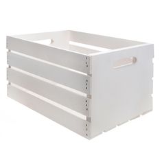 a white plastic crate with four drawers