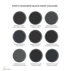 the pan's favorite black paint colors