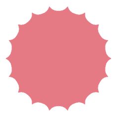 a pink circle on a white background