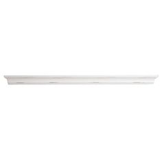 an image of a white shelf on the wall with no lights or wires in it