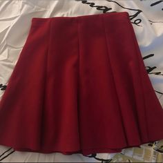 Nwot Maroon Skater Skirt Tag Says Xs, Can Fit A S And Possibly A M As Well, Since The Band Is Elastic! (Tagged Princess Polly For Exposure) Maroon Mini Skirt, Maroon Skirt Outfit, Euphoria Nate, Dark Red Skirt, Short Red Skirt, Red Tennis Skirt, Coraline Costume, Skater Skirt Outfit, Random Vibes