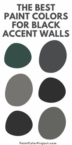 the best paint colors for black accent walls