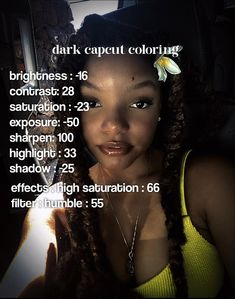 Halle bailey coloring | Halle Bailey | Capcut Coloring | Coloring | editing | fanpage | Capcut Lighting Tutorial, Capcut Edit Coloring, Capcut Coloring Dark, Capcut Lighting, Edit Coloring Capcut, Coloring For Capcut, Coloring For Edits Capcut