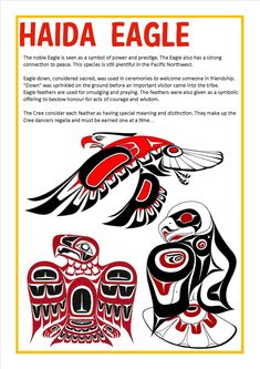 an advertisement for the haida eagle