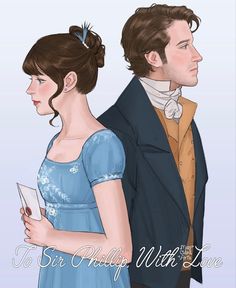 a drawing of a man and woman in formal dress