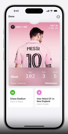 an iphone screen showing the player's profile on his jersey, and other sports related items