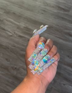 Photoshoot Nails, Xxl Nails, Bedazzled Nails, Junk Nails, Black Acrylic Nails, Summer Nail Art, Nail Polish Trends, Exotic Nails