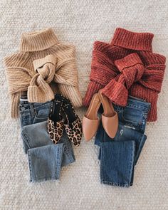 A versatile turtleneck sweater and denim jeans are the perfect winter essentials for chilly weather. Mix and match these staple pieces throughout the season for fresh cozy outfits. #lovelulus Mix & Match, Cozy Outfit, Looks Style, Jeans Denim, Autumn Winter Fashion