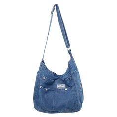 PRICES MAY VARY. 【Durable Material】This hobo crossbody bag made from high-quality denim fabric, comfortable and good in texture, durable for long-lasting use. 【Practical Structure】Casual messenger bag have 1 main zipper pocket with 1 interior patch pocket. External with 2 front patch pockets and 2 side pockets. Multi-pockets design can help you better classify and daily necessities 【Large Capacity】Denim shoulder bag measures 13.77*12.59*5.51inch, spacious interior space design, which can easily Strap Jeans, Casual Crossbody Bag, Soft Pattern, Denim Handbags, Hobo Crossbody Bag, Denim Shoulder Bags, Travel Bags For Women, Canvas Messenger Bag, Ladies Handbags