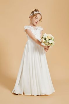 Whether it's a wedding or any other cherished occasion, these dresses will ensure your little princess looks absolutely enchanting. Girl Dresses, Chiffon Fabric, Little Princess, A Wedding, Flower Girl, Flower Girl Dresses, Girls Dresses, On Sale, Chiffon