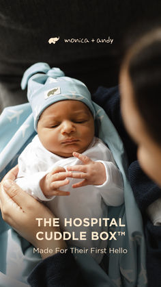 the hospital cuddle box is made for their first hello baby to be held by a woman