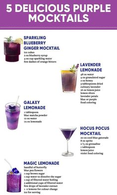 the 5 delicious purple cocktails you need to try this summer - info for drinks