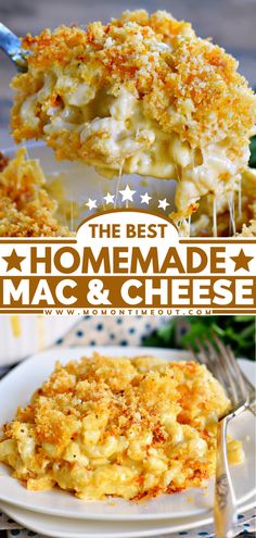 The BEST Homemade Baked Mac and Cheese Best Homemade Mac And Cheese Recipe, Best Homemade Mac And Cheese, Macncheese Recipe, Best Mac N Cheese Recipe, Baked Mac And Cheese Recipe, Homemade Cheese Sauce, Homemade Mac And Cheese, Best Mac And Cheese, Cheese Baked