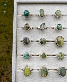 Shop curated sterling silver & gemstone jewelry at Shop Sable! Boho Silver Jewelry, Silver Clay Jewelry Ideas, Jewelry Aesthetic Silver, Gemstone Rings Silver, Silver Gemstone Rings, Bridal Jewellery Inspiration, Silversmith Jewellery, Gemstone Ring Silver