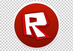 the letter r in a red circle with white letters on it transparent background png clipart