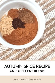 This autumn spice blend recipe is perfect for the season of fall.  Add it to your morning coffee, muffin recipes or even cookies.  This is my go to spice blend for fall and it's easy to put together. Spices To Add To Coffee Grounds, Coffee Blends Recipes, Coffee Spice Blend, Coffee Spices, Autumn Spices, Dry Spices, Seasonal Baking, Spice Combinations