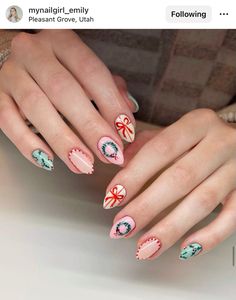 Bright Christmas Nails, Crazy Christmas Nails, Christmas Nails Design, Horror Nails, Hello Nails, Cute Gel Nails