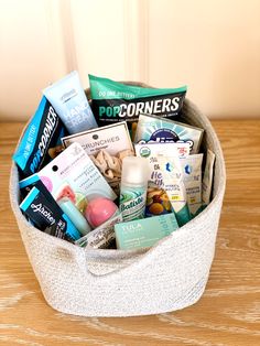 Fun baskets for the labor and delivery nurses at hospital when I had a baby Labor And Delivery Nurse Gift Basket Ideas, Nurse Basket Labor And Delivery, L&d Nurse Gifts Baskets, Nurse Baskets, Nurse Gifts Labor And Delivery, Nurse Gift Basket Ideas