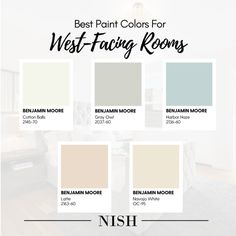 the best paint colors for north - facing rooms, including neutrals and beiges