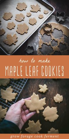 how to make maple leaf cookies